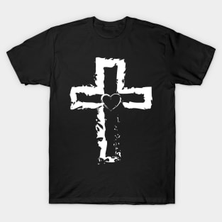 Heart for Jesus-Christian Cross - Faith Hope Love - Christianity T-Shirt